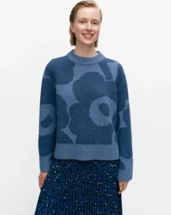 Marimekko Virtaus Unikko Knitted Wool Pullover<Woman Tops & Tunics