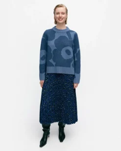Marimekko Virtaus Unikko Knitted Wool Pullover<Woman Knits & Sweaters