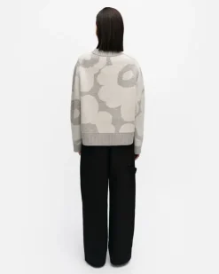Marimekko Virtaus Unikko Knitted Wool Pullover<Woman Knits & Sweaters