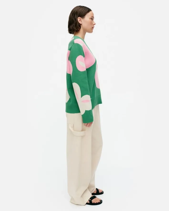 Marimekko Viuhko Poiminto Knitted Cotton Pullover<Woman Tops & Tunics