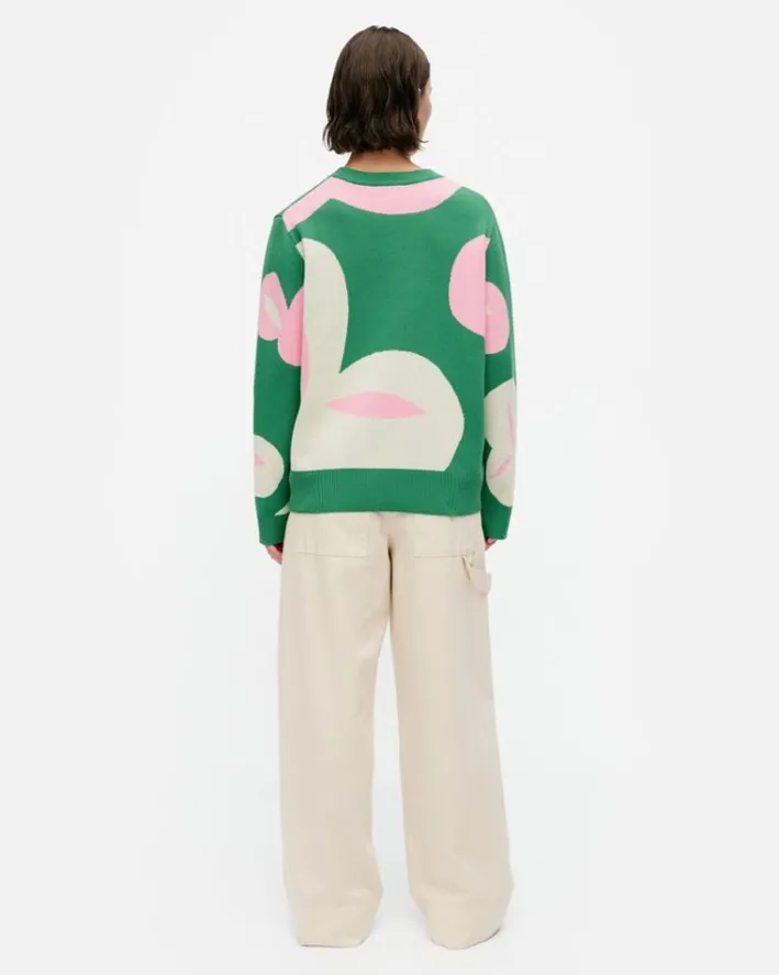 Marimekko Viuhko Poiminto Knitted Cotton Pullover<Woman Tops & Tunics