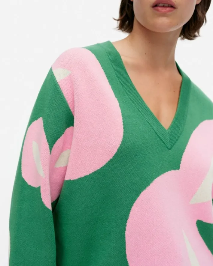 Marimekko Viuhko Poiminto Knitted Cotton Pullover<Woman Tops & Tunics