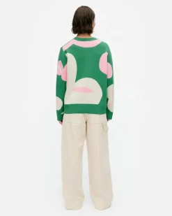 Marimekko Viuhko Poiminto Knitted Cotton Pullover<Woman Knits & Sweaters